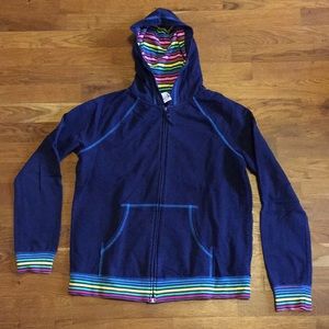 CIRCO Youth Blue Sweatshirt w/ Rainbow Print